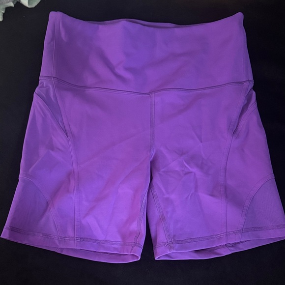 Lululemon Wunder Train Mesh High Rise Shorts - Atomic Purple - Picture 2 of 8